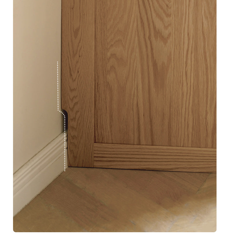 Oak, Ash Solid Wood Wardrobe.