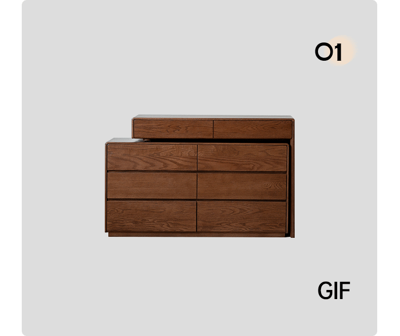 Oak Solid Wood Retro Style Retractable Dressing Table.