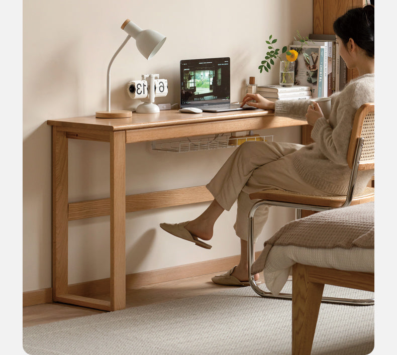 Oak, Poplar, Beech Solid Wood Long Office Desk