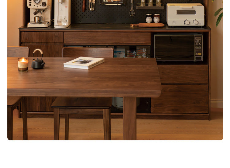 Black Walnut, South American Walnut Solid Wood Sideboard, Buffet Cabinet