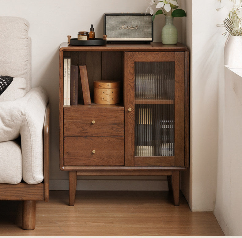 Oak Solid Wood Nordic Side Cabinet