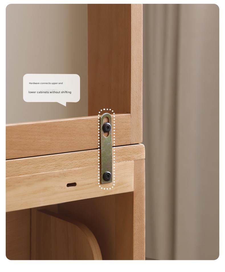 Beech Solid Wood Ultra-Thin Flip Bucket Shoe Cabinet