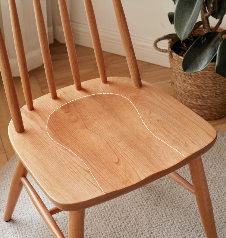 Cherry Solid Wood Windsor Chair 4 pcs set