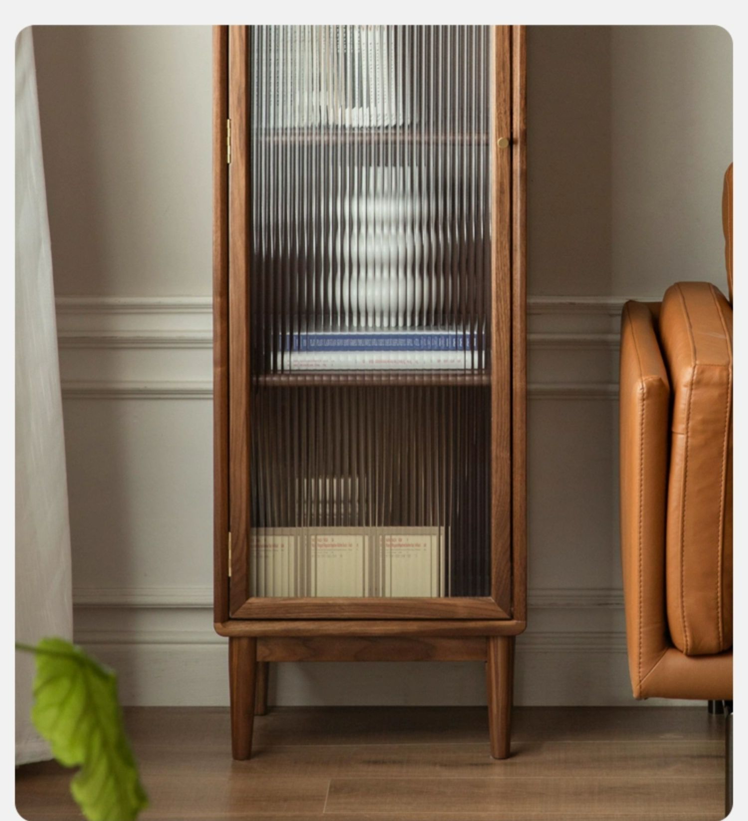Black Walnut, South American Walnut Solid Wood Side Cabinet