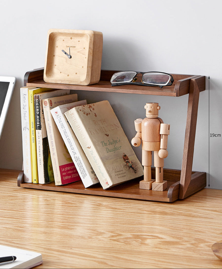 Ash Solid Wood Double Layer Open Sorting Rack