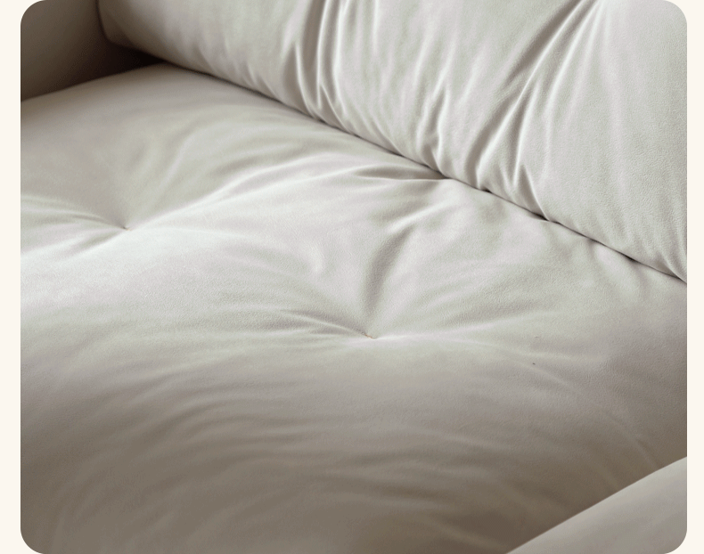 Oak Solid Wood Fabric White Cream Style Cat Scratching Cloth Sofa.