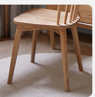 Oak, Cherry wood, Black Walnut Solid Wood 4 pcs set-Windsor Chair