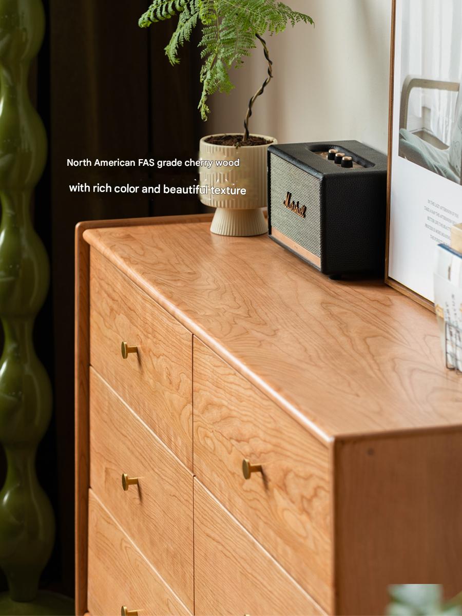 Cherry Solid Wood Chest Of Drawers