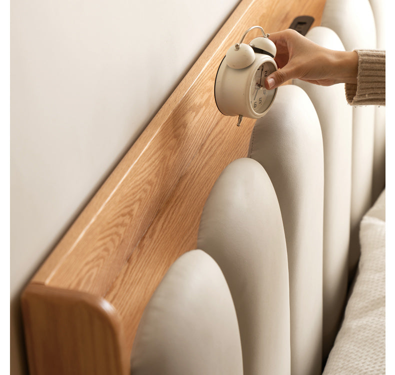 Beech, Oak Solid Wood Soft-Packe, Piano Key Bed