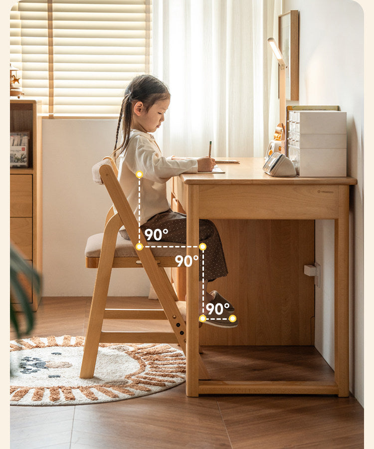 Beech Solid Wood Adjustable Kids Lift Chair