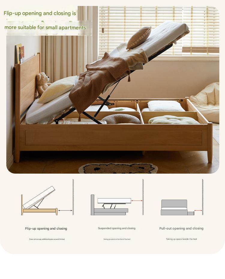 Beech Solid Wood Children's Box Bed