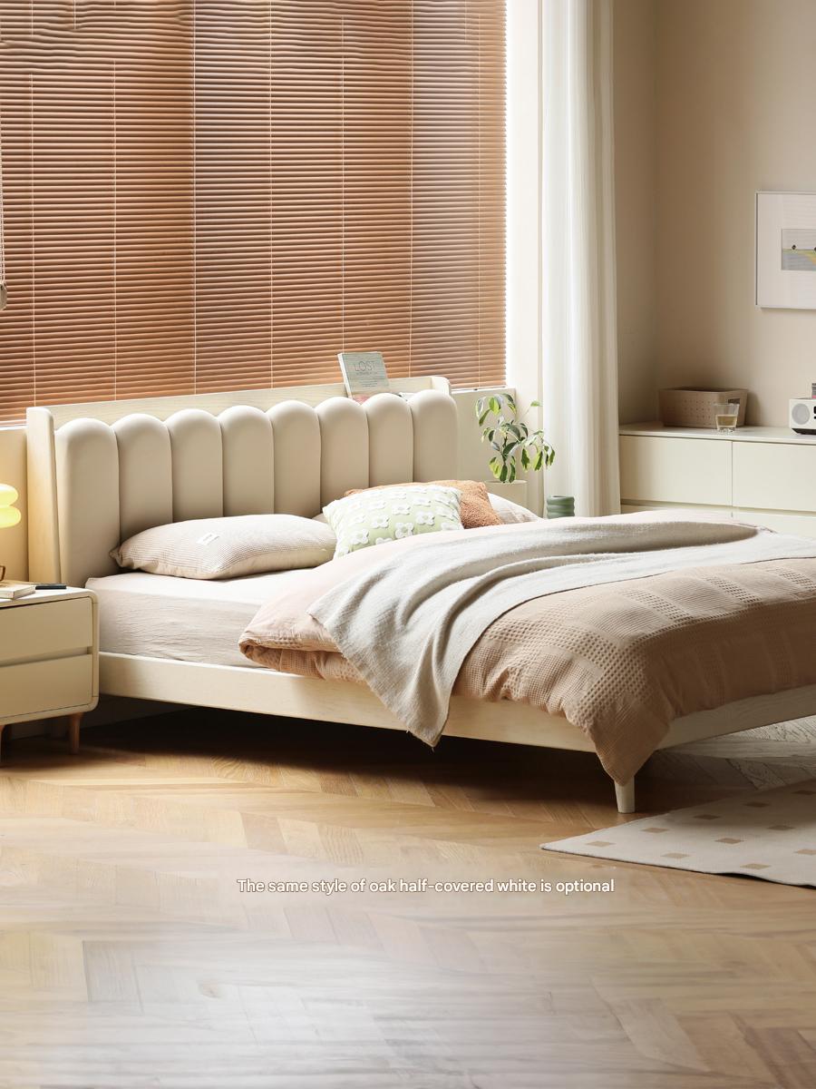 Beech, Oak Solid Wood Soft-Packe, Piano Key Bed