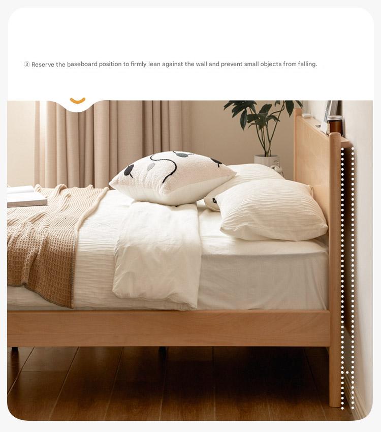 European Beech Solid Wood Bed