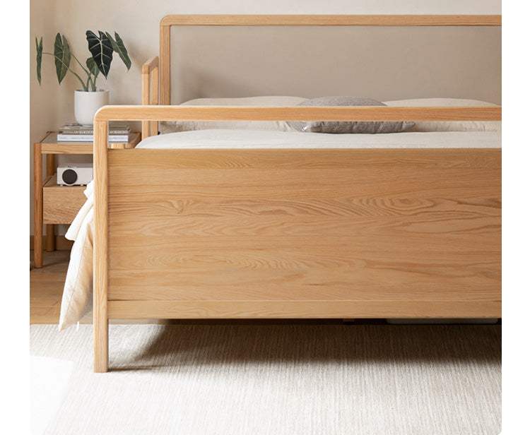 Oak Solid Wood Bed Elderly Bed Suitable For The Elderly High Bed