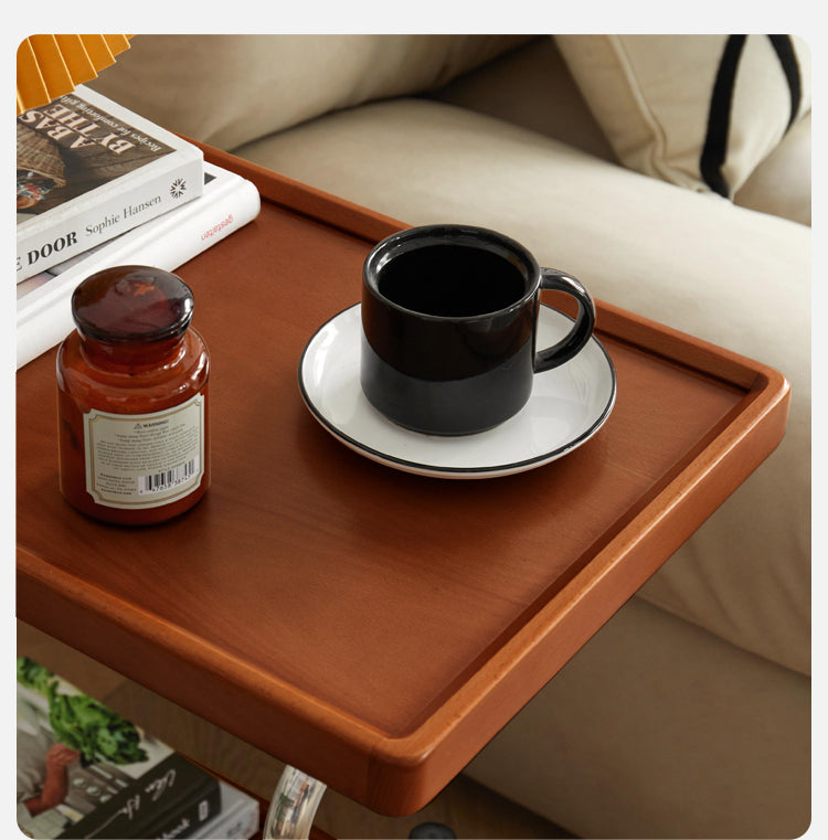 Beech, Ash, Oak, Cherry, Poplar Solid Wood C-type Side Table Modern