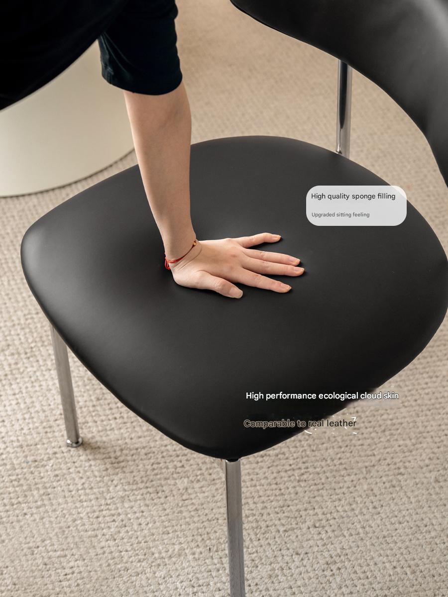 Iron Dining Chair Home Simple Soft Chair