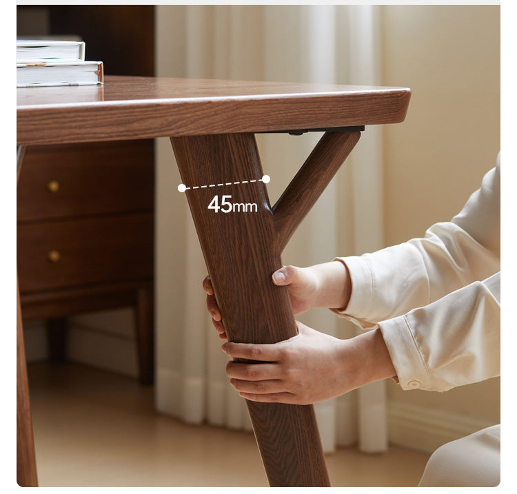 Ash Solid Wood Rectangular Dining Table