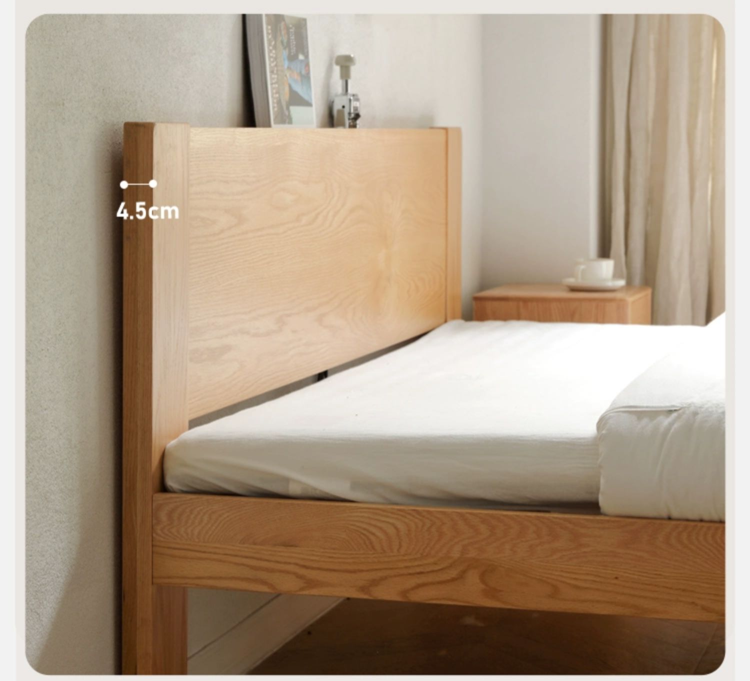 Oak, Rubberwood Solid Wood Bed - SPECIAL PRICE