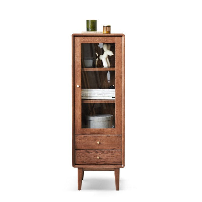 Oak, Beech Solid Wood Nordic Side Cabinet