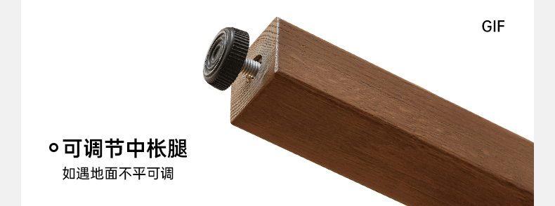 Oak Solid Wood Fabric Soft Bed