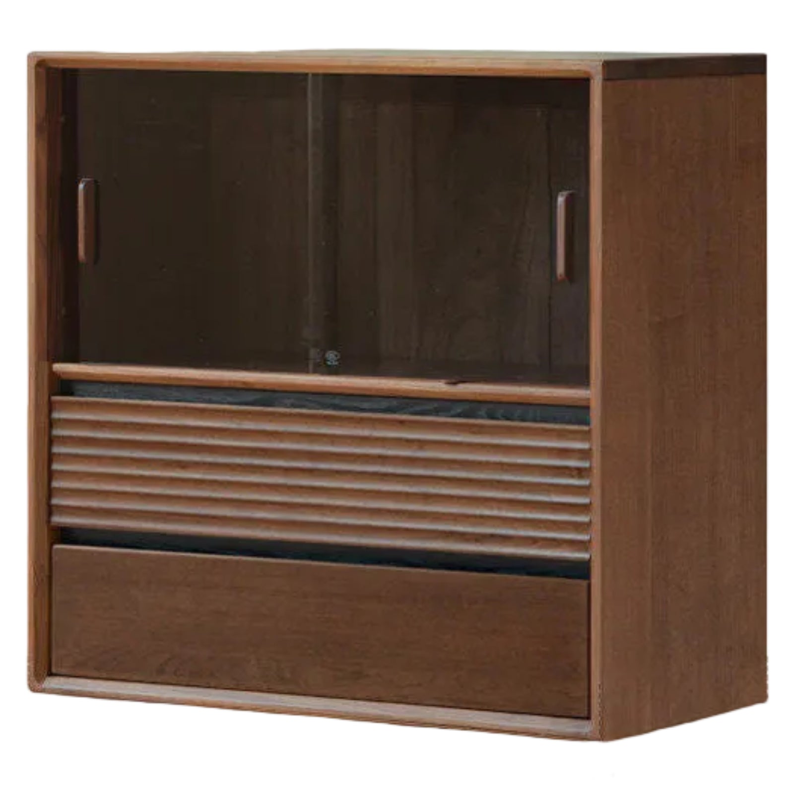 Sandalwood, Oak, Black Walnut, White Ash Solid Wood Light Luxury Style Module Bookcase