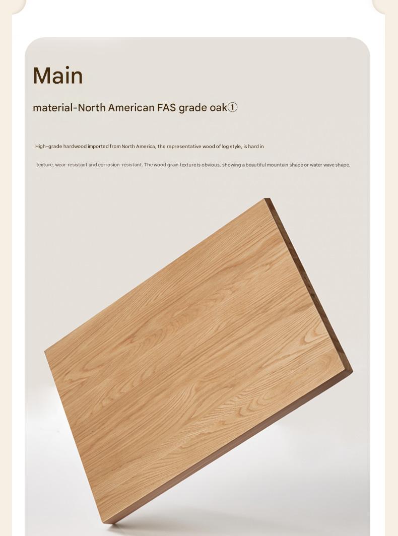 Oak Solid Wood Lamb Fleece Soft Suspension Cream Bed