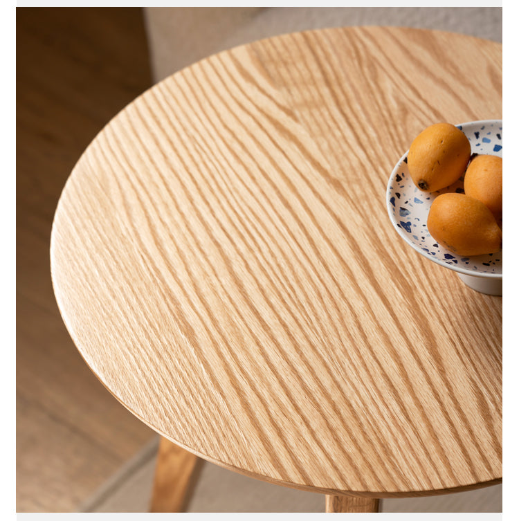 Oak, Solid Rubberwood Side Table