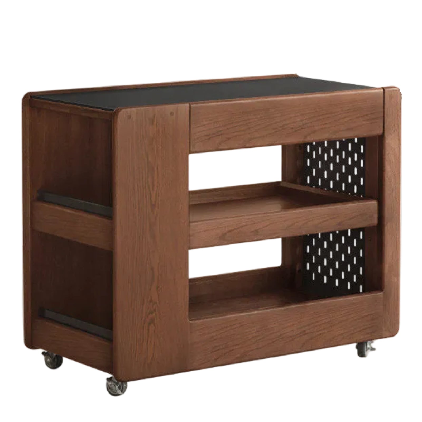 Black Walnut, Oak Solid Wood Luxury Corner Side Table