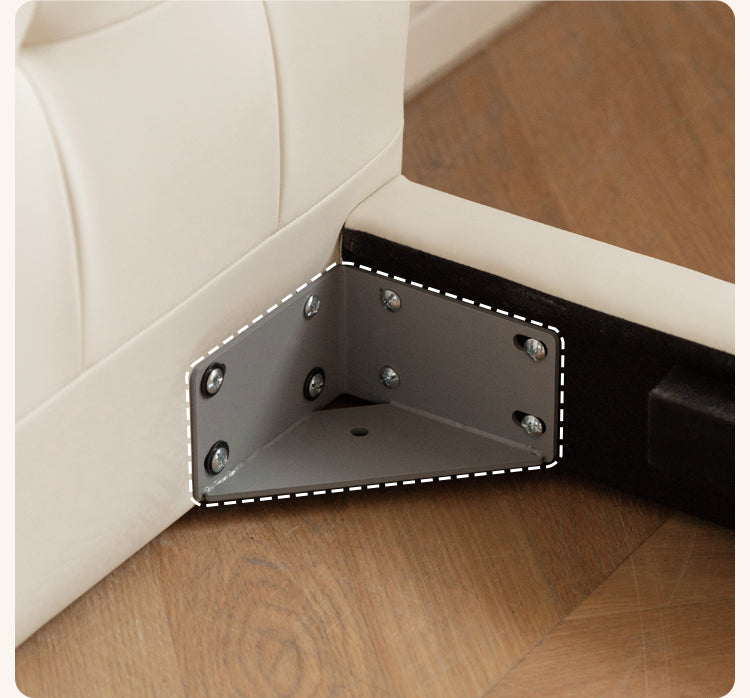 Organic Leather Art Floor Bed