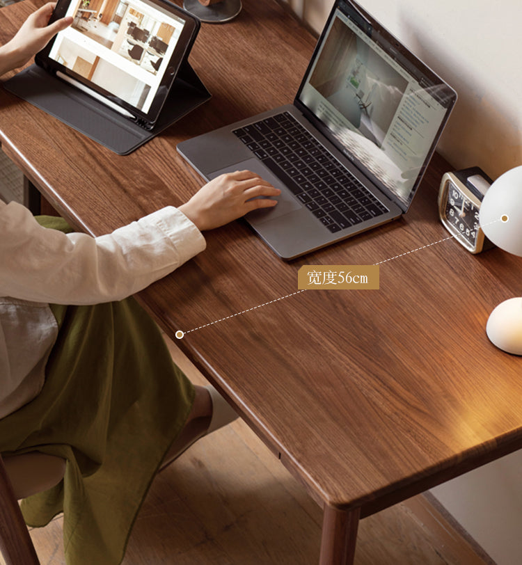 Solid Longan Hardwood, South American Walnut, Black Walnut Solid Wood Office Desk