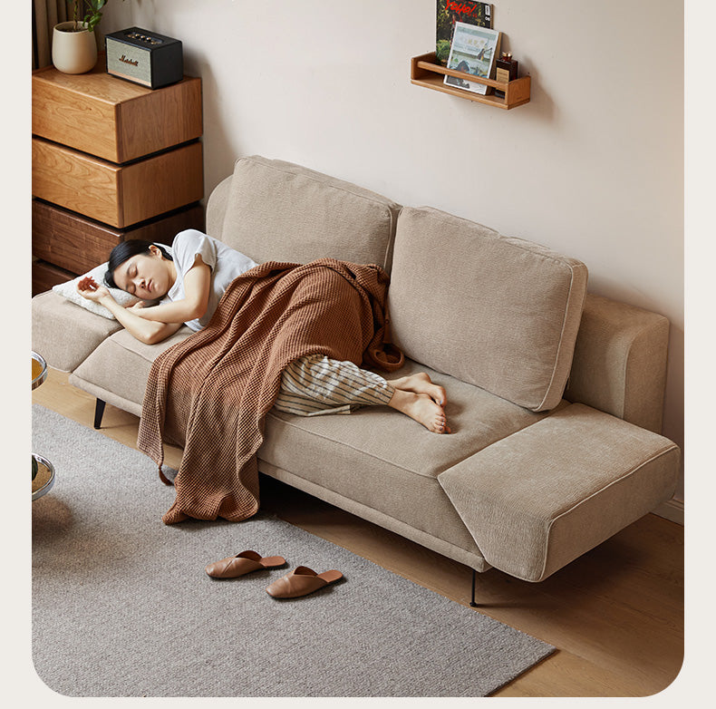 Fabric Sofa Modern Folding Dual-purpose Sofa.