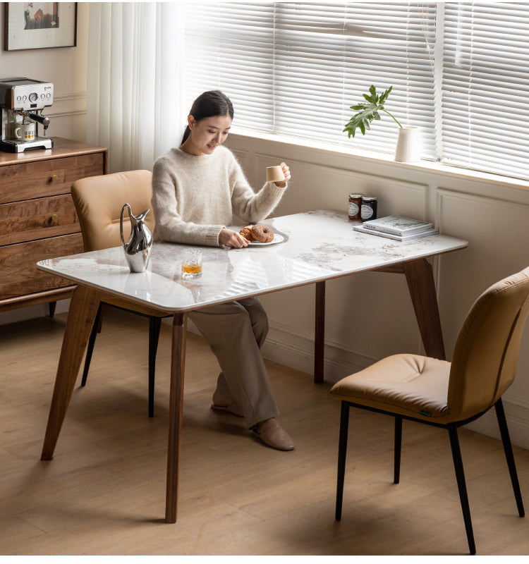 Black Walnut Solid Wood Slate North American Dining Table