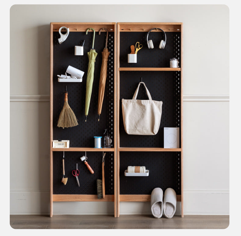 Oak Solid Wood Ultra-thin DIY Side Cabinet