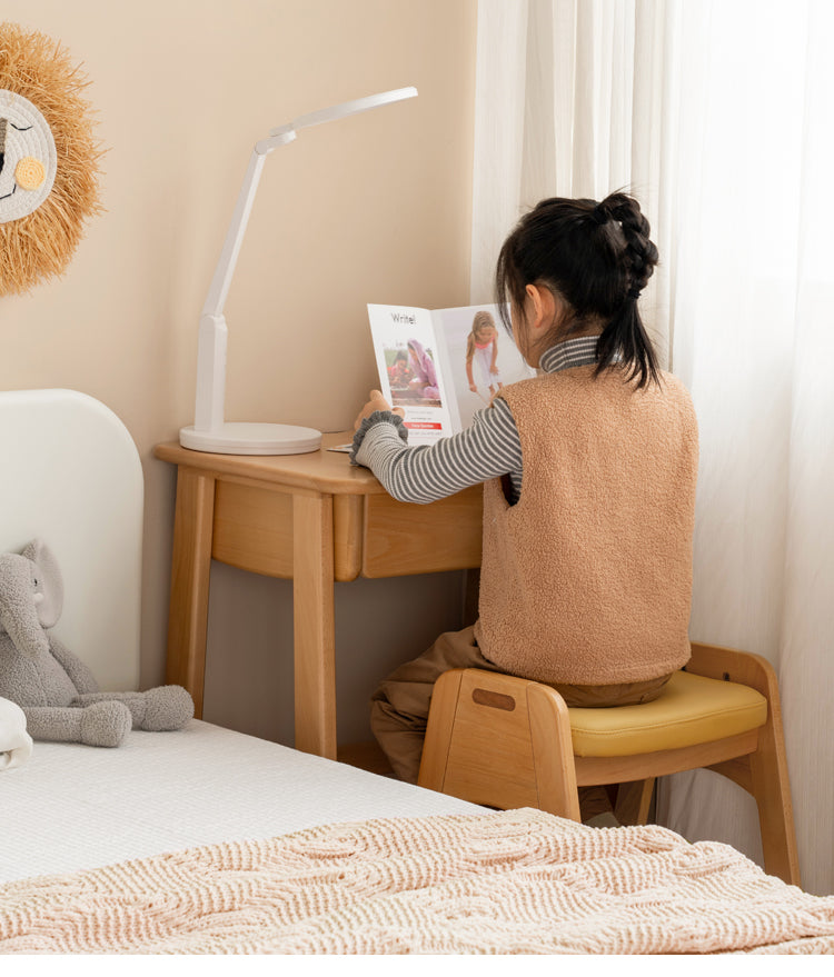 Beech Solid Wood Children's Study Writing Desk.