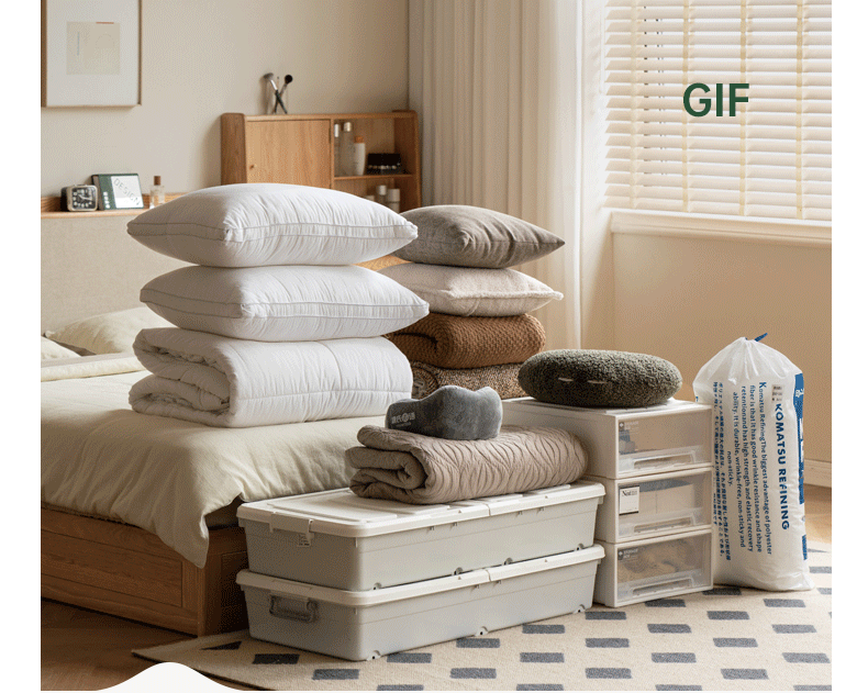 Oak Solid Wood Box Bed Storage Bed Technology Loth, Fabric