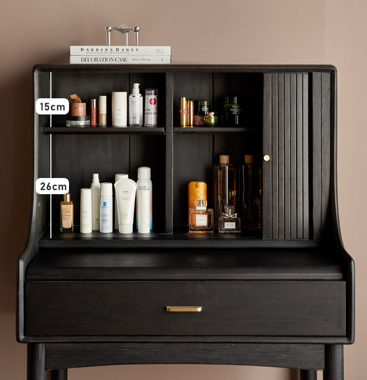 Oak, Ash solid wood dressing table bedroom high-end retro piano"