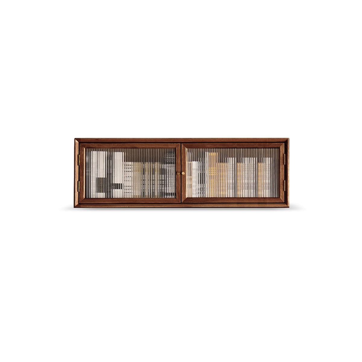Oak Solid Wood Dust-Proof Glass Door Wall Floor-to-ceiling Bookshelf