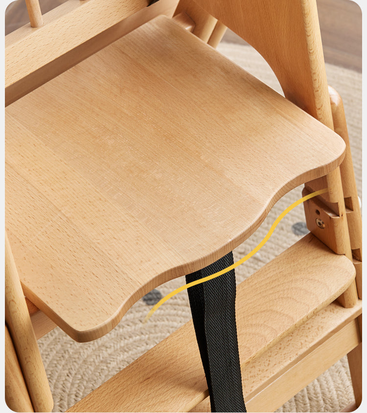 Beech solid wood baby lifting dining chair"+