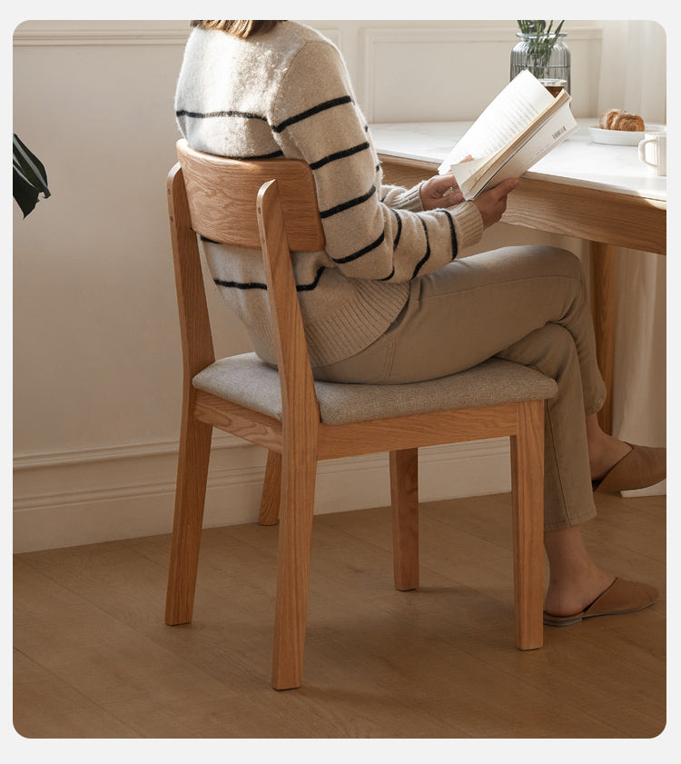 Set 4 pcs Black Walnut, Fang Longyan, Ash, Oak, Solid Rubberwood Dining Chair