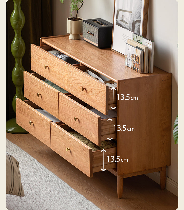 Cherry Solid Wood Chest Of Drawers