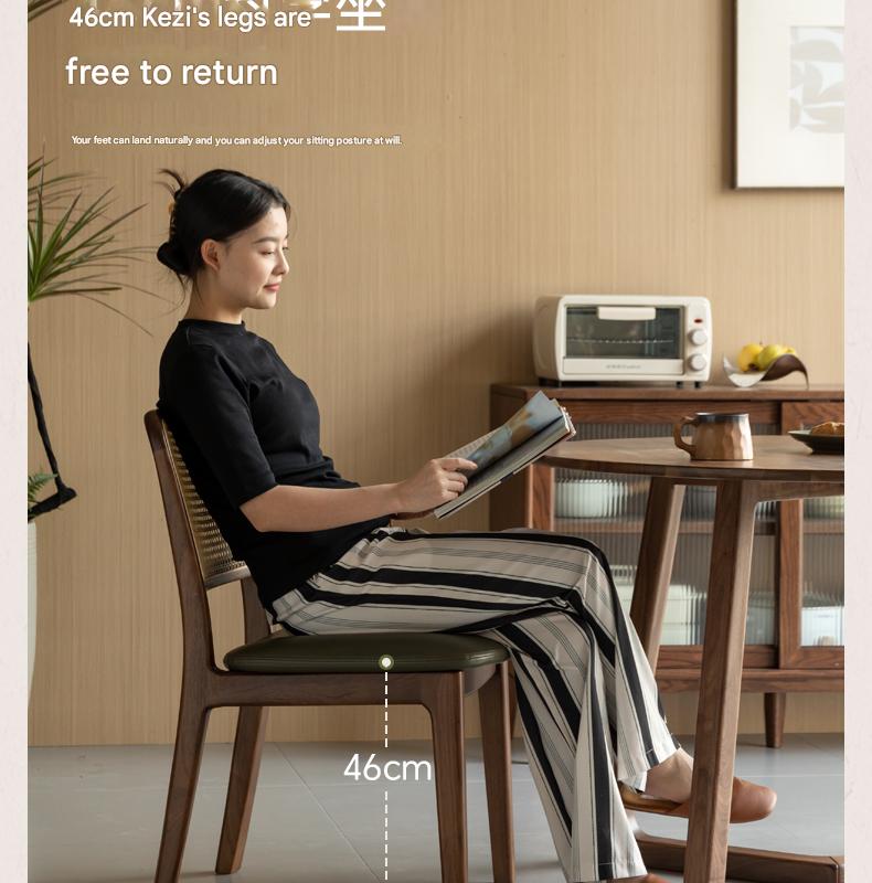 Set 4 pcs Black Walnut, Oak, Ash, Beech, Sandalwood Solid Wood Dining Chair