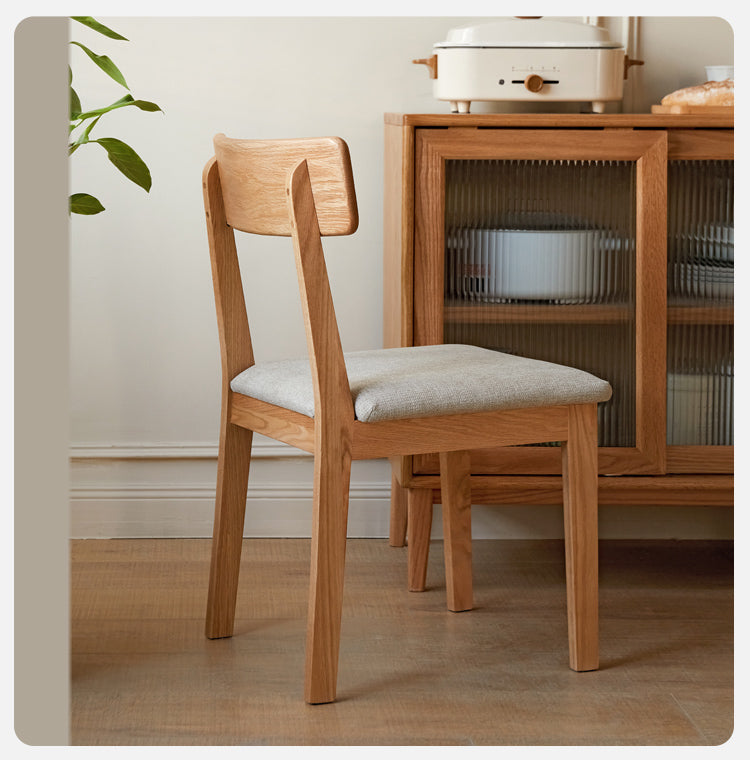 Black Walnut, Ash, Oak Solid Wood, Solid Rubberwood Dining Chair Set of 4