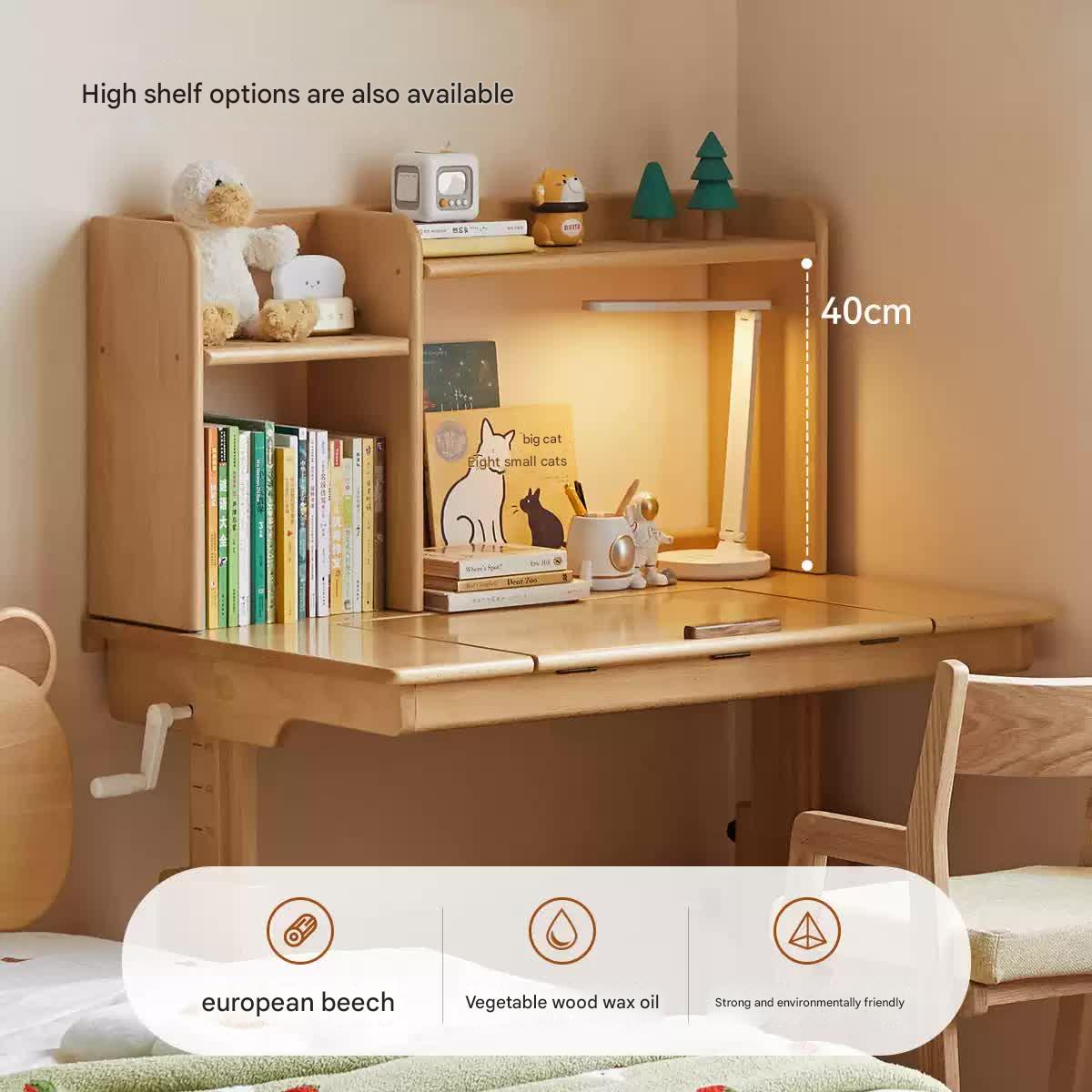 Beech Solid Wood Children's Study Table.
