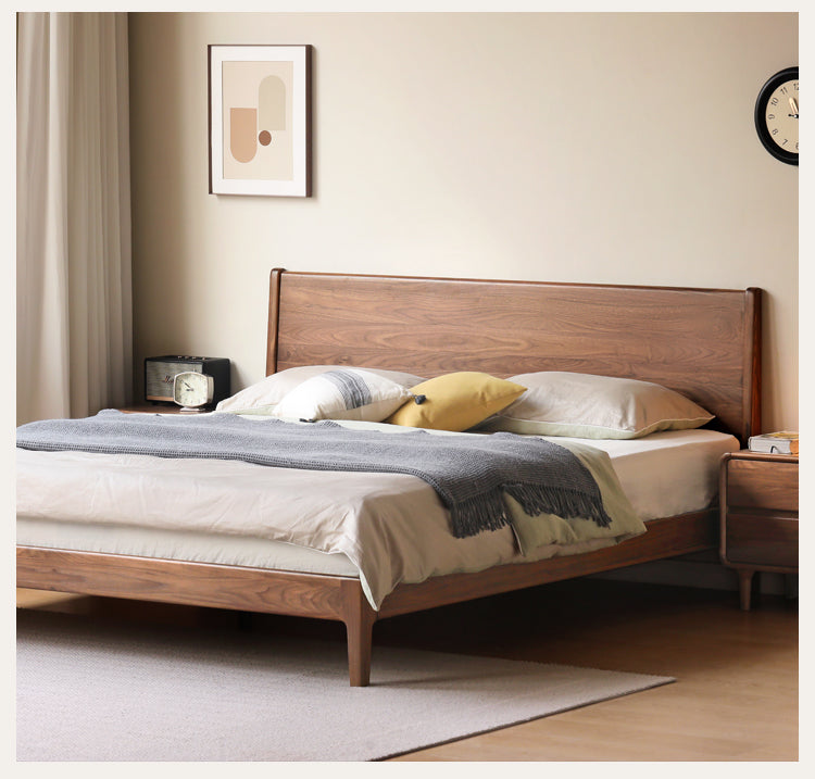 Black Walnut Solid Wood Bed