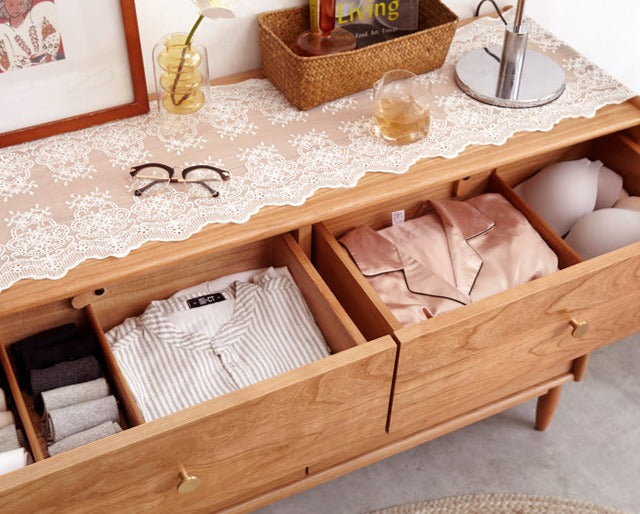 Cherry Solid Wood Chest Of Drawers