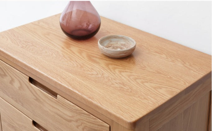 Oak solid wood chest of drawers"+