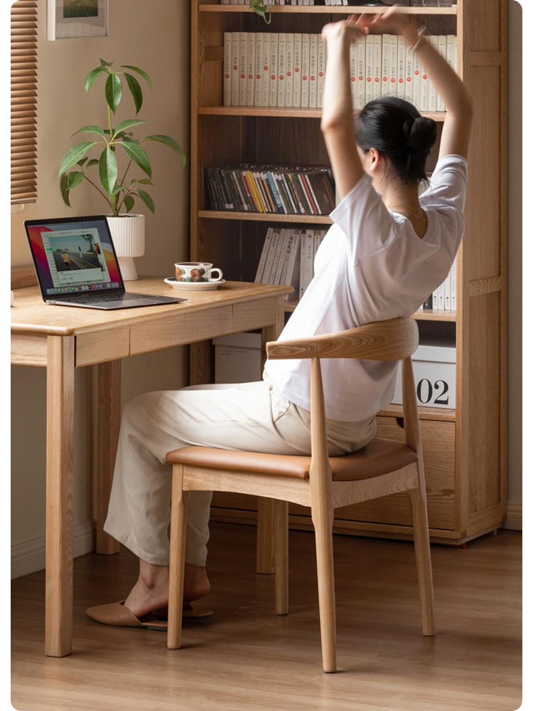 Set 4 pcs Black Walnut, Ash, Oak Solid Wood-Horn Chair