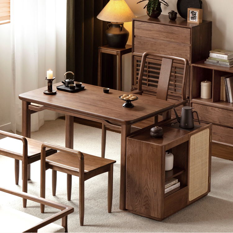 Ash, Black Walnut Rectangular Dining Table