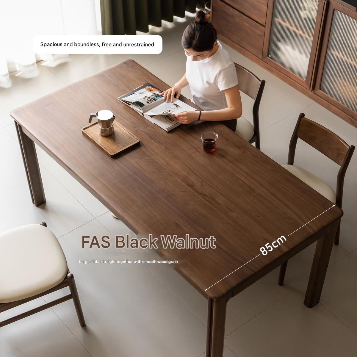 Oak Solid Wood Light Luxury Dining Table