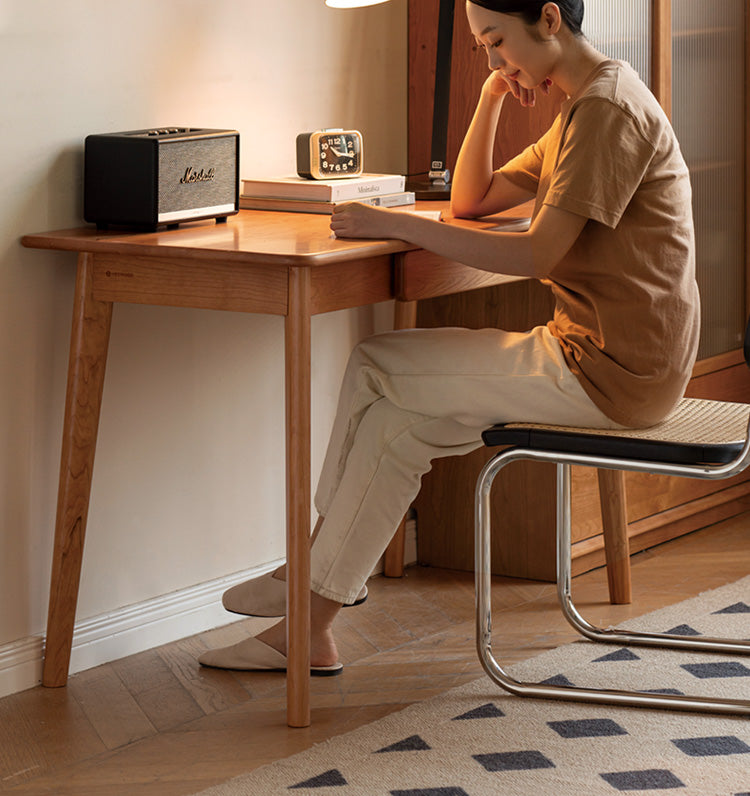 Cherry Wood FAS Grade Office Desk with Drawers